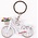 Matix Sleutelhanger - Fiets met Tulpen - Wit