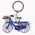 Typisch Hollands Sleutelhanger - Fiets met Tulpen - Blauw