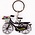 Matix Keychain - Bicycle with Tulips - Black