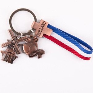 Matix Sleutelhanger met 2 Holland bedels en een Nederlandse strap