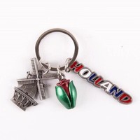 Typisch Hollands Keychain with charms - Letters