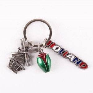 Matix Sleutelhanger met 3 Hollandse bedels