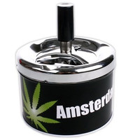 TTD Gifts Druk en Draai Asbak (retro)