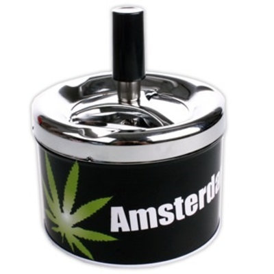 TTD Gifts Press and turn Ashtray (retro)