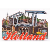 Typisch Hollands Magneet - Haarlem - Ophaalbrug