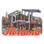 Typisch Hollands Magnet - Haarlem - Zugbrücke