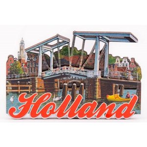 Typisch Hollands Magnet - Haarlem - Drawbridge