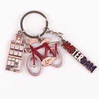 Typisch Hollands Keychain - Charms - Bicycle Amsterdam