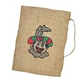 Typisch Hollands Jute bag Black Piet 30 x 40 cm