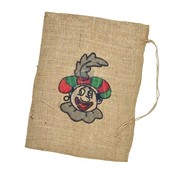 Typisch Hollands Jute bag Black Piet 30 x 40 cm