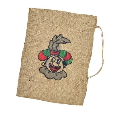 Typisch Hollands Jute bag Black Piet 30 x 40 cm