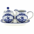 Typisch Hollands Cream set - Sugar and milk - Delft blue