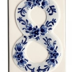 Delfts Blauwe Huisnummers