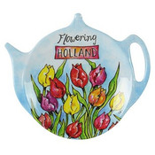 Typisch Hollands Untertasse - Teebeutel - Farbe Holland