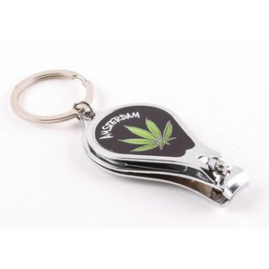 Matix Keychain nail clipper weed leaf