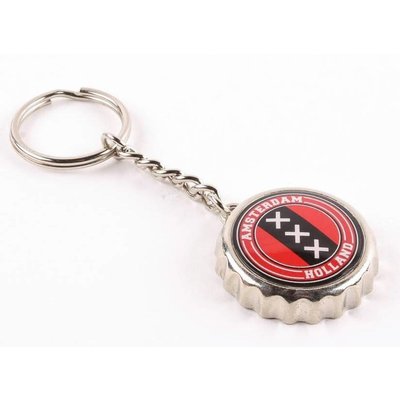 Typisch Hollands Keychain kroonkurk Amsterdam