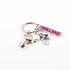 Typisch Hollands Keychain charms cow / bicycle shiny silver