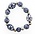 Typisch Hollands Children's bracelet blue beads and white pearl