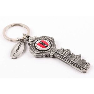 Typisch Hollands Key ring cap opener Amsterdam tin