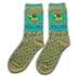 Holland sokken Ladies socks - Cows - Green