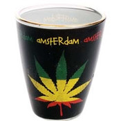 Typisch Hollands Schnapsglas Amsterdam Rasta