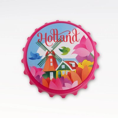 Typisch Hollands Magnet Cap - Tulpen - Holland