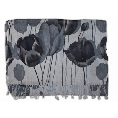 Robin Ruth Fashion Damessjaal met Tulpprint - Grijstinten