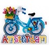 Typisch Hollands Magnet Amsterdam blaues Fahrrad