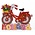Typisch Hollands Magneet fiets rood Holland