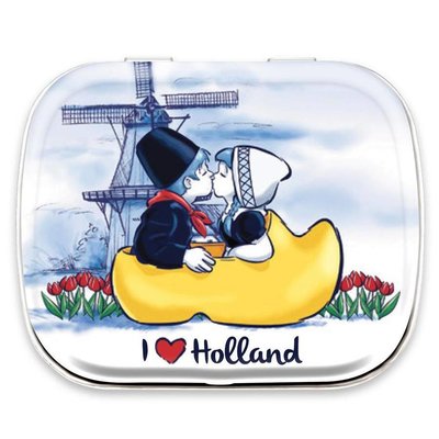 Typisch Hollands Blikje Minimints Kuspaar in klomp