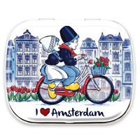 Typisch Hollands Mini - Mints Paar auf dem Fahrrad