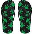 Robin Ruth Fashion Slippers Cannabis Happy -Green