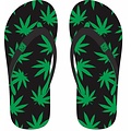 TTD Gifts Slipper Cannabis Glücklich -Green