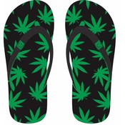 Robin Ruth Fashion Slippers Cannabis Happy -Green