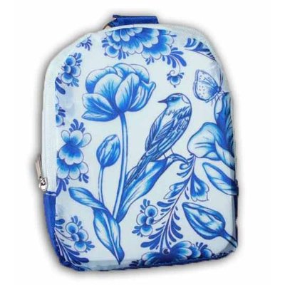 Typisch Hollands Bag - Foldable Delft blue - Tulips