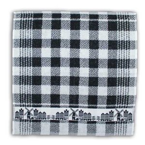 TTD Gifts Kitchen towel Black White facades - skyline