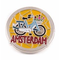 Matix Pin blau Fahrrad Amsterdam Silber