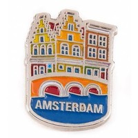 Matix Pin huisjes Amsterdam zilver