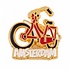 Typisch Hollands Pin bike red Amsterdam gold