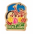 Matix Pin rode fiets met tulpen Holland goud