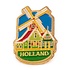 Typisch Hollands Pin Mühle Häuser Holland Gold