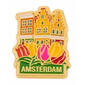 Typisch Hollands Pin Häuser Amsterdam Gold