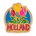 Typisch Hollands Pin met 3 tulpen Holland goud
