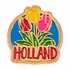 Typisch Hollands Pin with 3 tulips Holland gold