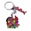 Typisch Hollands Keychain red bicycle with tulips Holland