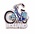 Matix Pin fiets blauw Holland zilver
