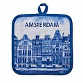 Heinen Delfts blauw Delft Blue Potholders - Amsterdam
