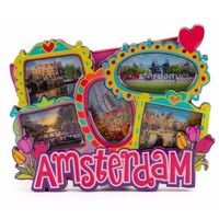Typisch Hollands Magneet 2D MDF met coating foto's love Amsterdam