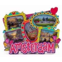 Typisch Hollands Magnet 2D MDF with coating photos love Amsterdam