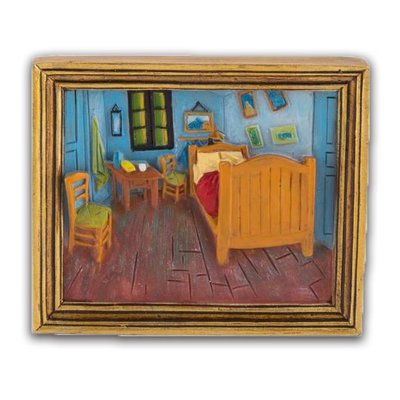 Typisch Hollands Magneet Slaapkamer - Vincent van Gogh - minischilderij